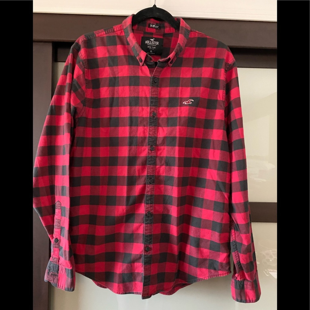 Hollister slim fit plaid